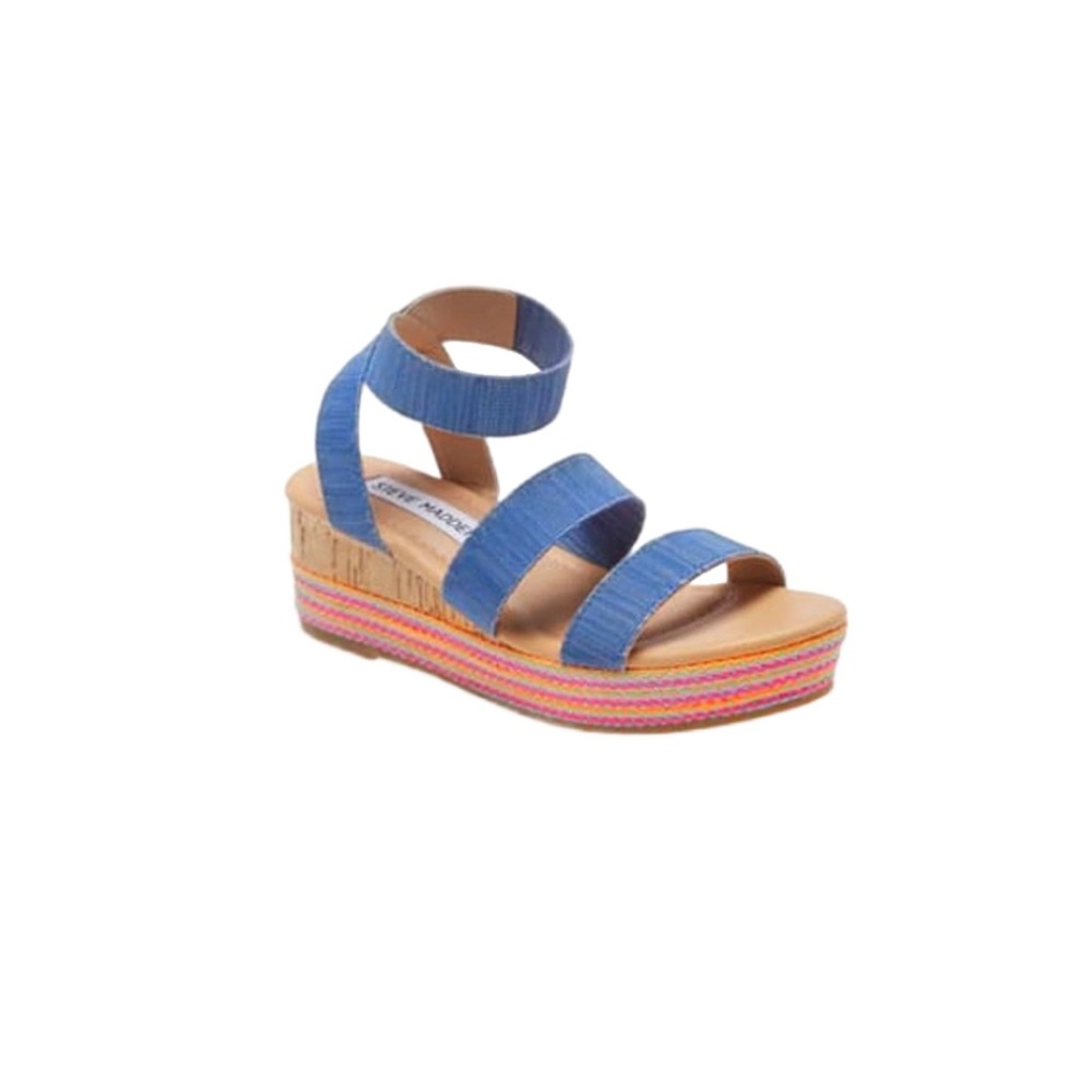 Steve Madden Sandals Size 5 (Big Kids) Denim NEW